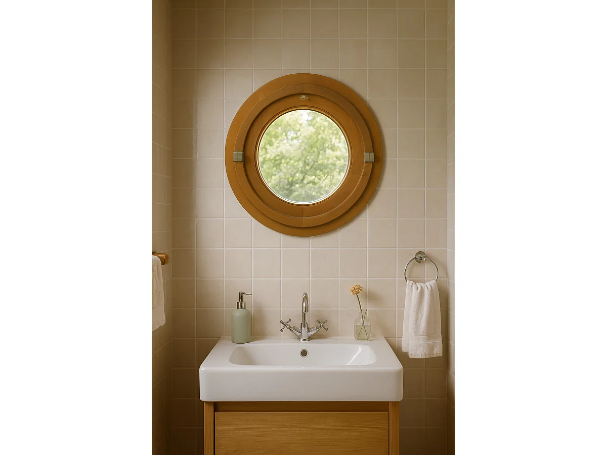 Oeil De Boeuf Bois H70 X L70 Côte Tableau Gd Menuiseries