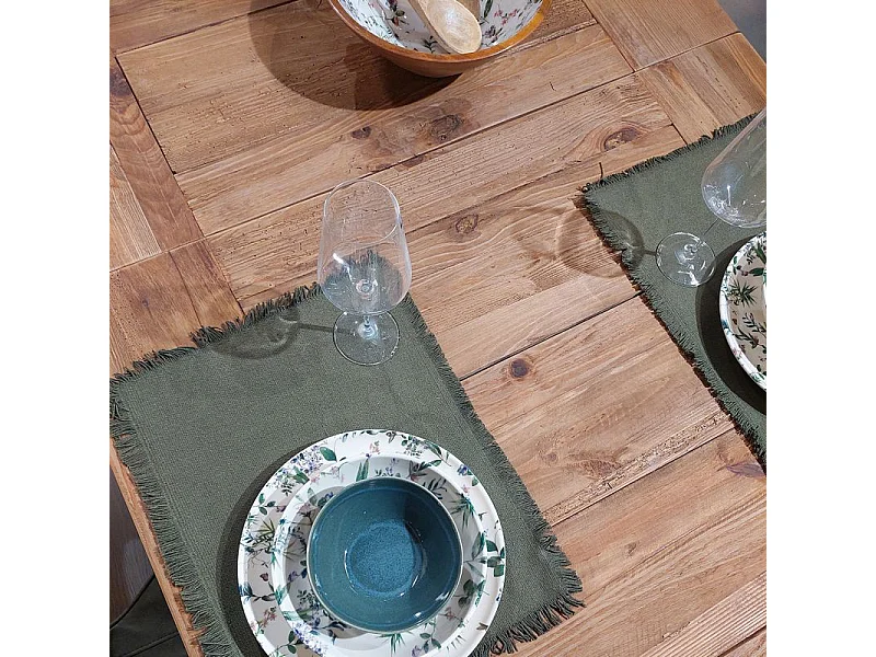 Table extensible 224 à 304 cm en bois de pin massif recyclé - CHALET