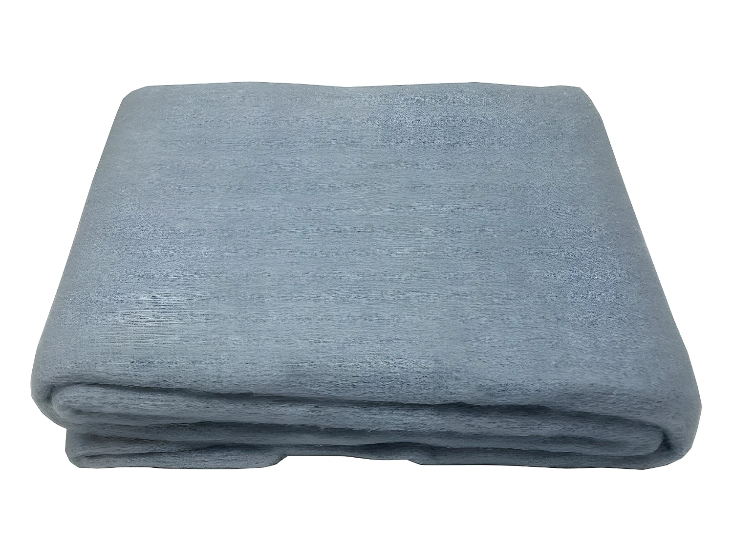 Lot de 2 plaids bleu clair 130 x 170 cm doux avec franges - BEHA 0983