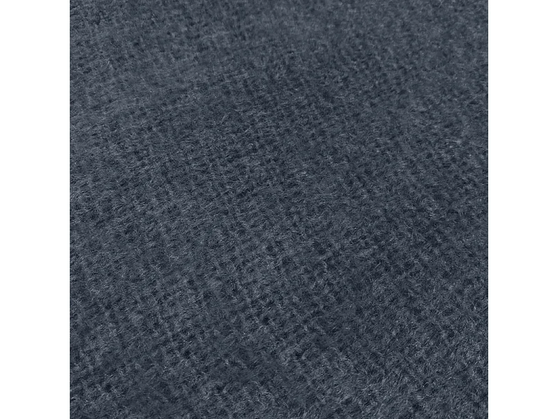 Plaid gris foncé 130 x 170 cm doux avec franges - BEHA 4285