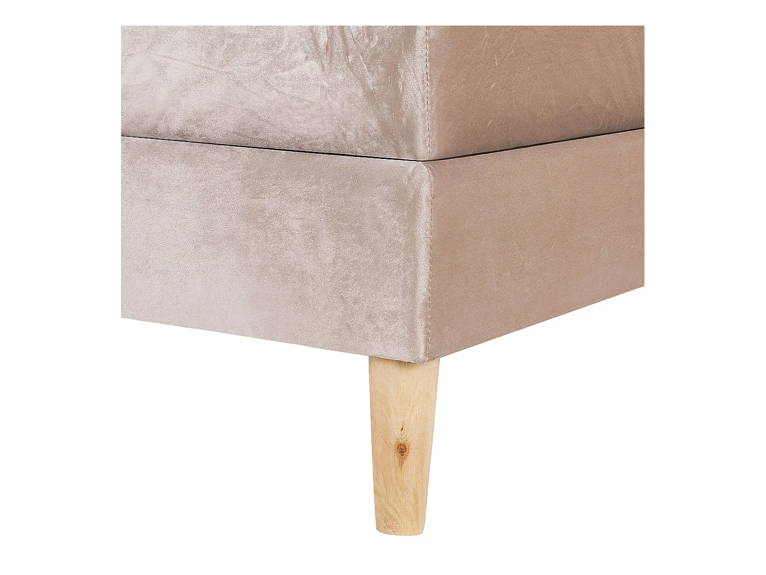 Boxspring Fluweel MARQUISE 180 x 200 cm Beige