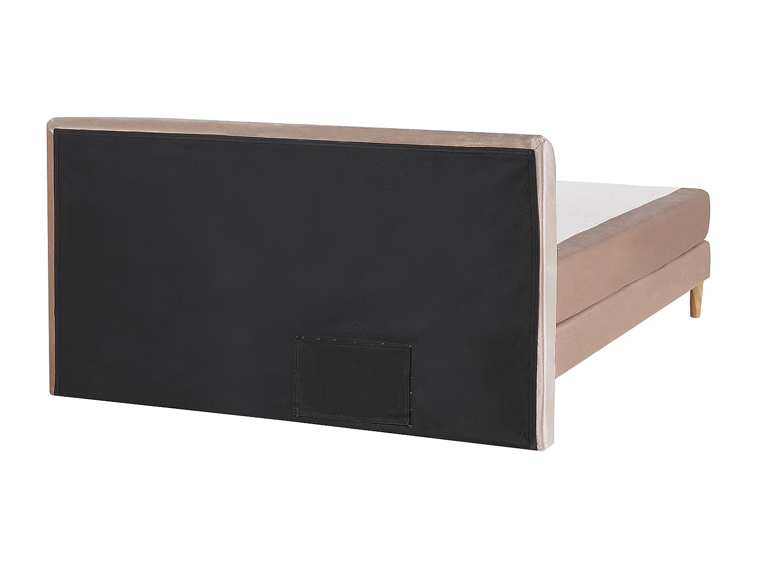 Lit Boxspring Velours MARQUISE 180 x 200 cm Beige