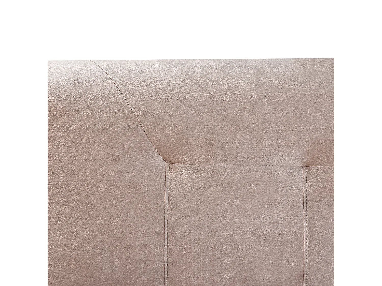Lit Boxspring Velours MARQUISE 180 x 200 cm Beige