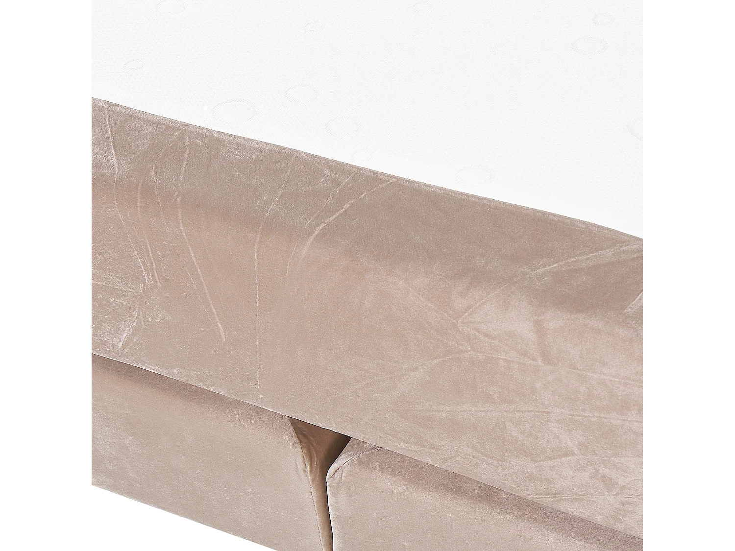 Lit Boxspring Velours MARQUISE 180 x 200 cm Beige