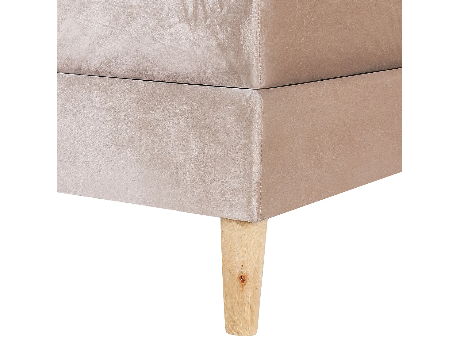 Boxspring Fluweel MARQUISE 180 x 200 cm Beige