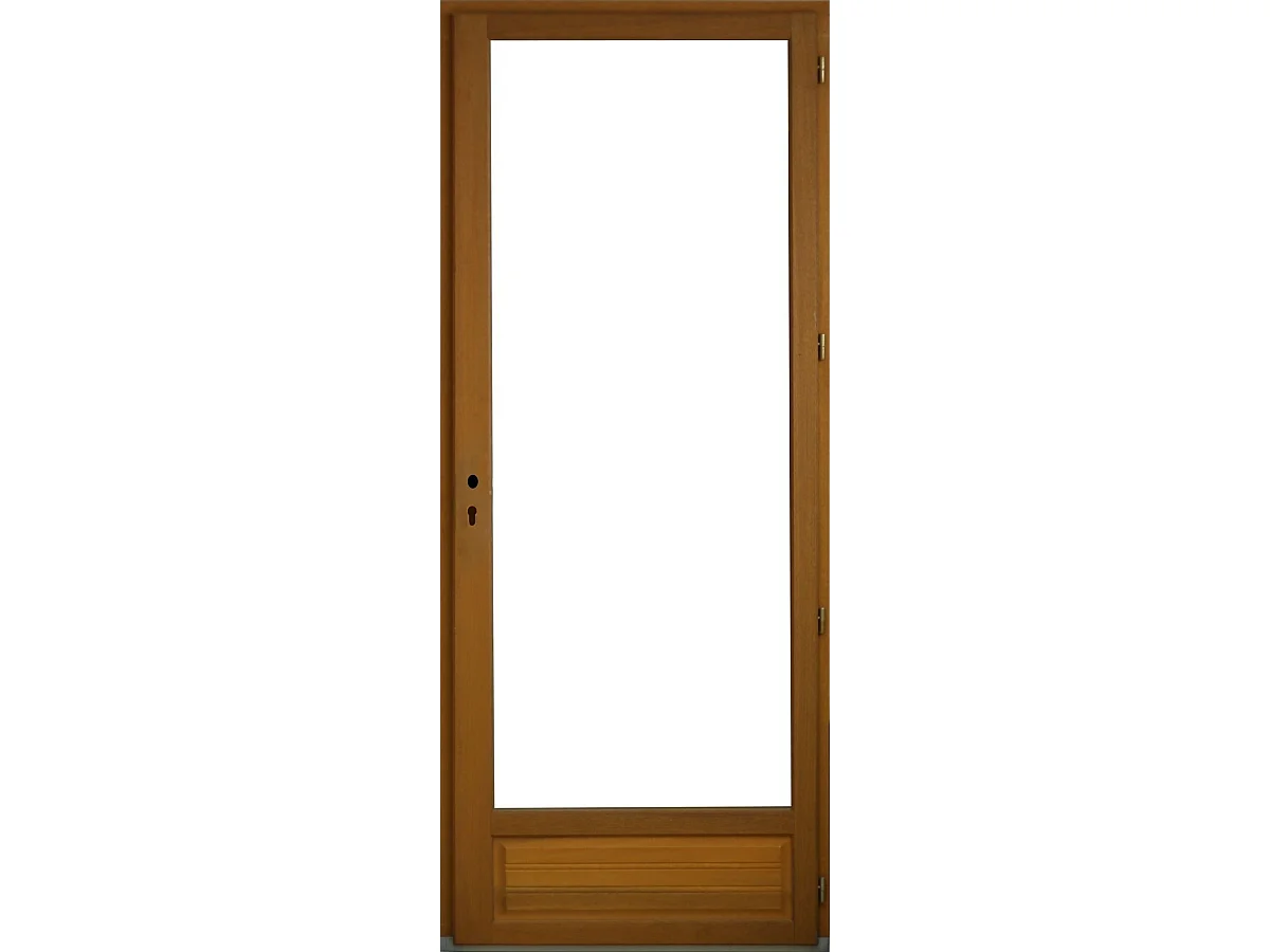 Porte Fenetre Bois 1 Vantail H215 X L90 Cm Côte Tableau Tirant Droite Gd Menuiseries