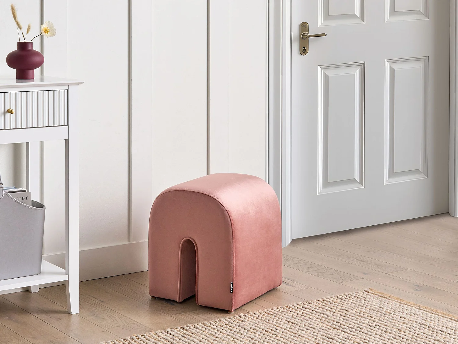 Pouf MODOC Velours Rose