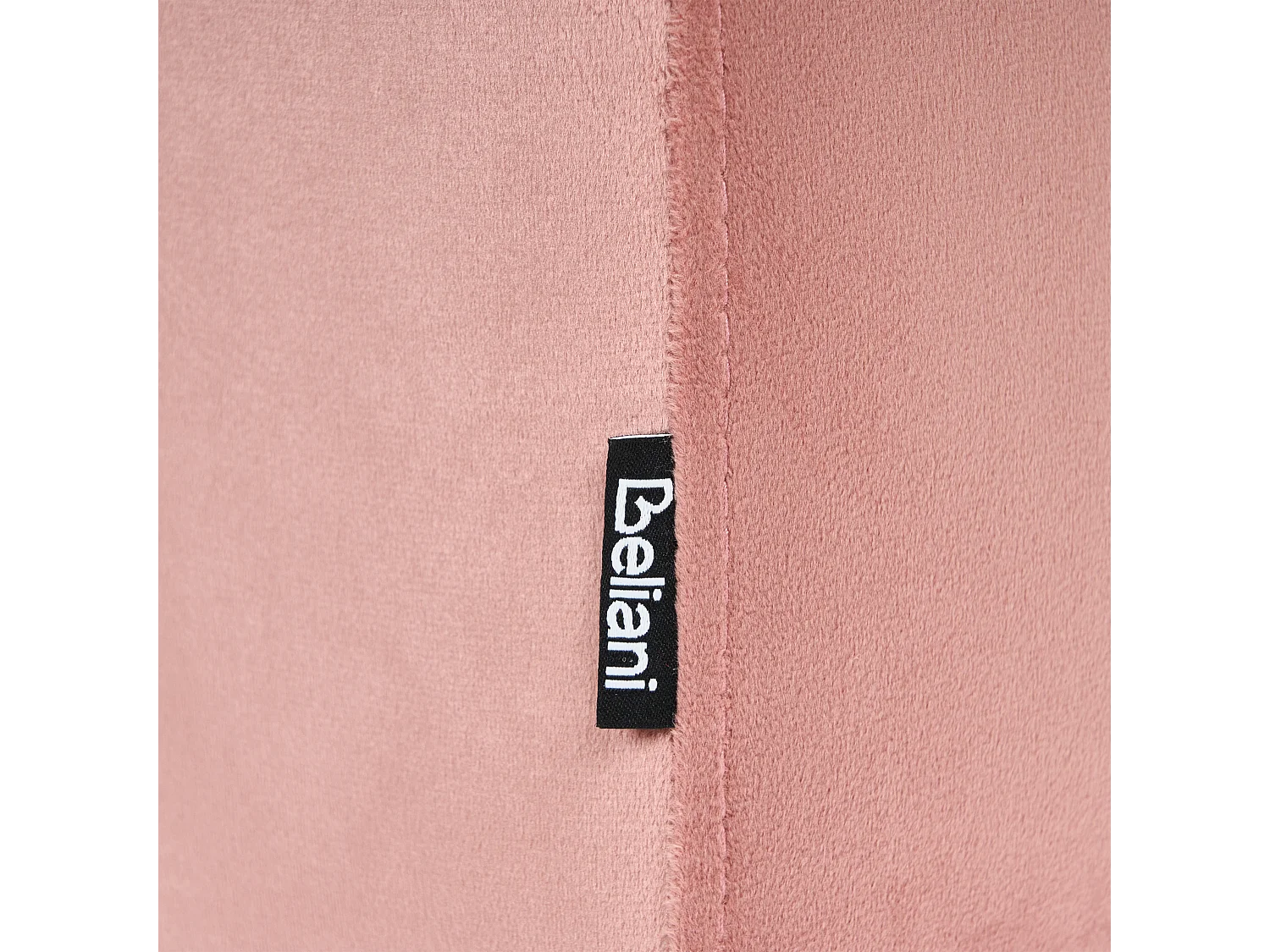 Pouf Samt rosa U-Form 42 x 42 x 35 cm Samthocker Sitzhocker Glamour Look Modoc