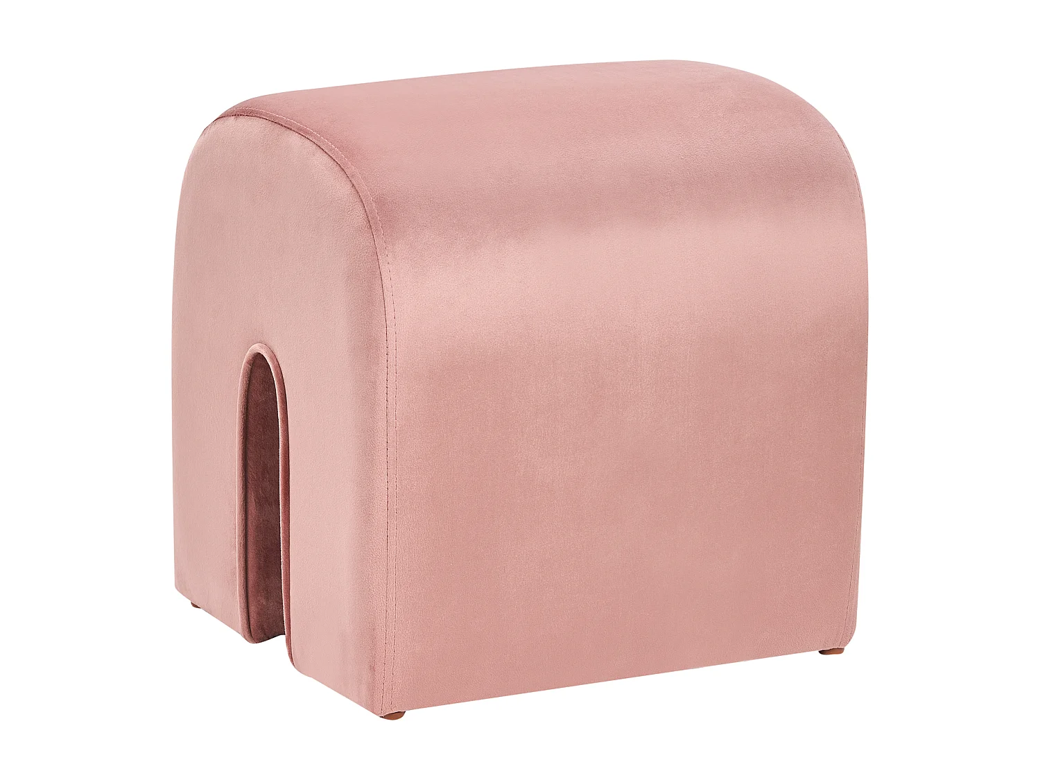 Pouf MODOC Velours Rose 35 cm 42 cm 42 cm