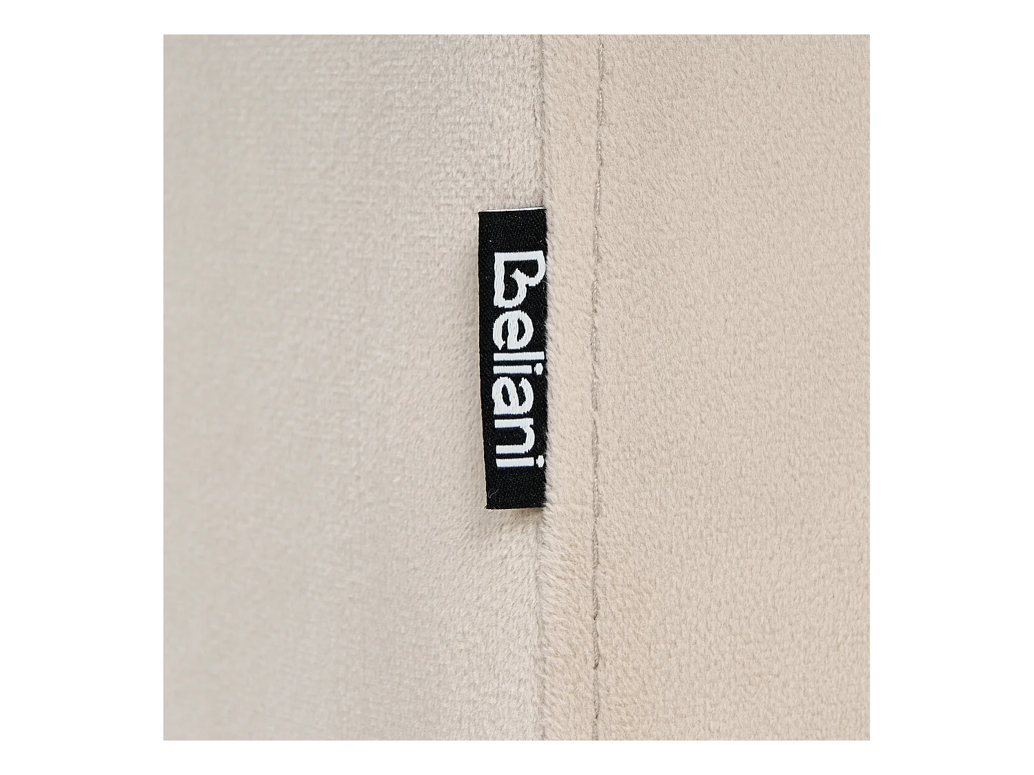 Pouf MODOC Samtstoff Beige 35 cm 42 cm 42 cm