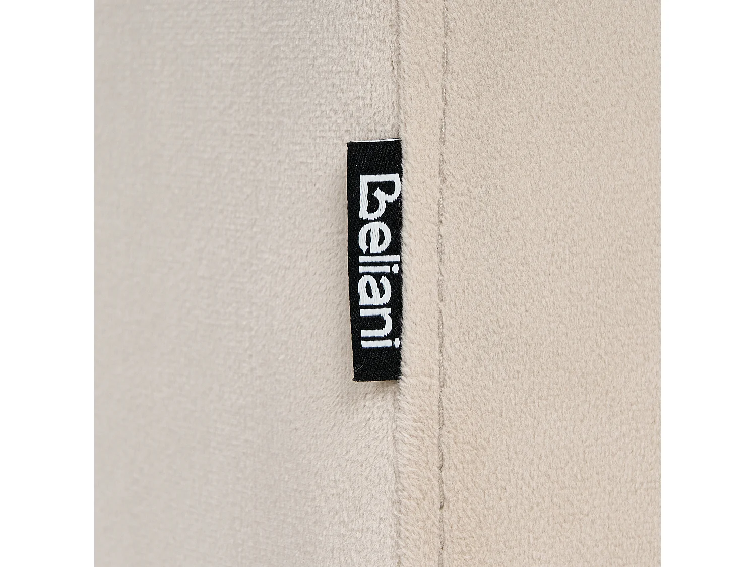 Pouf MODOC Samtstoff Beige 35 cm 42 cm 42 cm