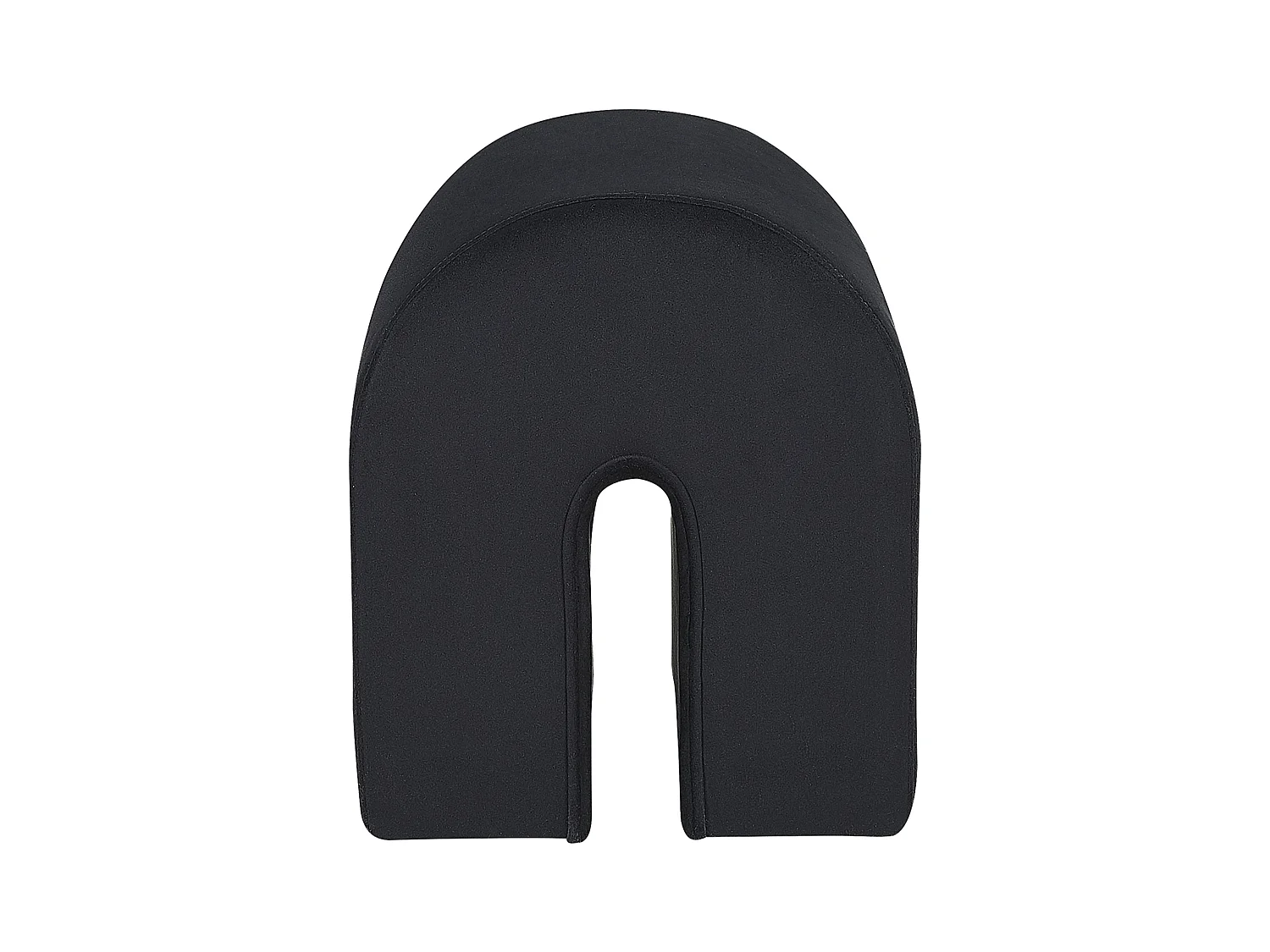 Pouf velluto nero 35 x 42 x 42 cm MODOC