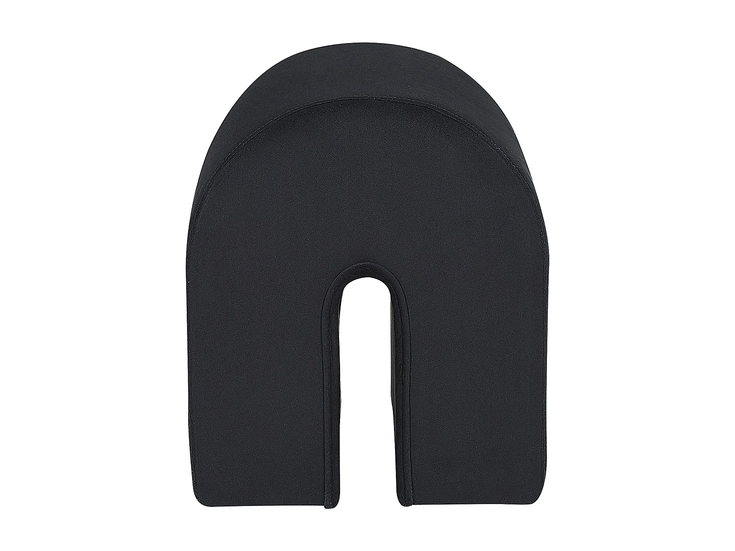 Puf de terciopelo negro 35 x 42 cm MODOC