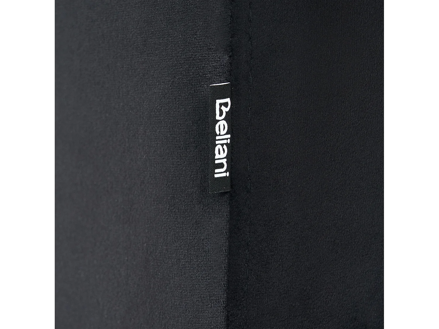 Puf de terciopelo negro 35 x 42 cm MODOC