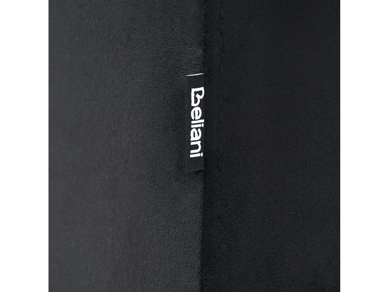 Poef fluweel zwart 35 x 42 x 42 cm MODOC