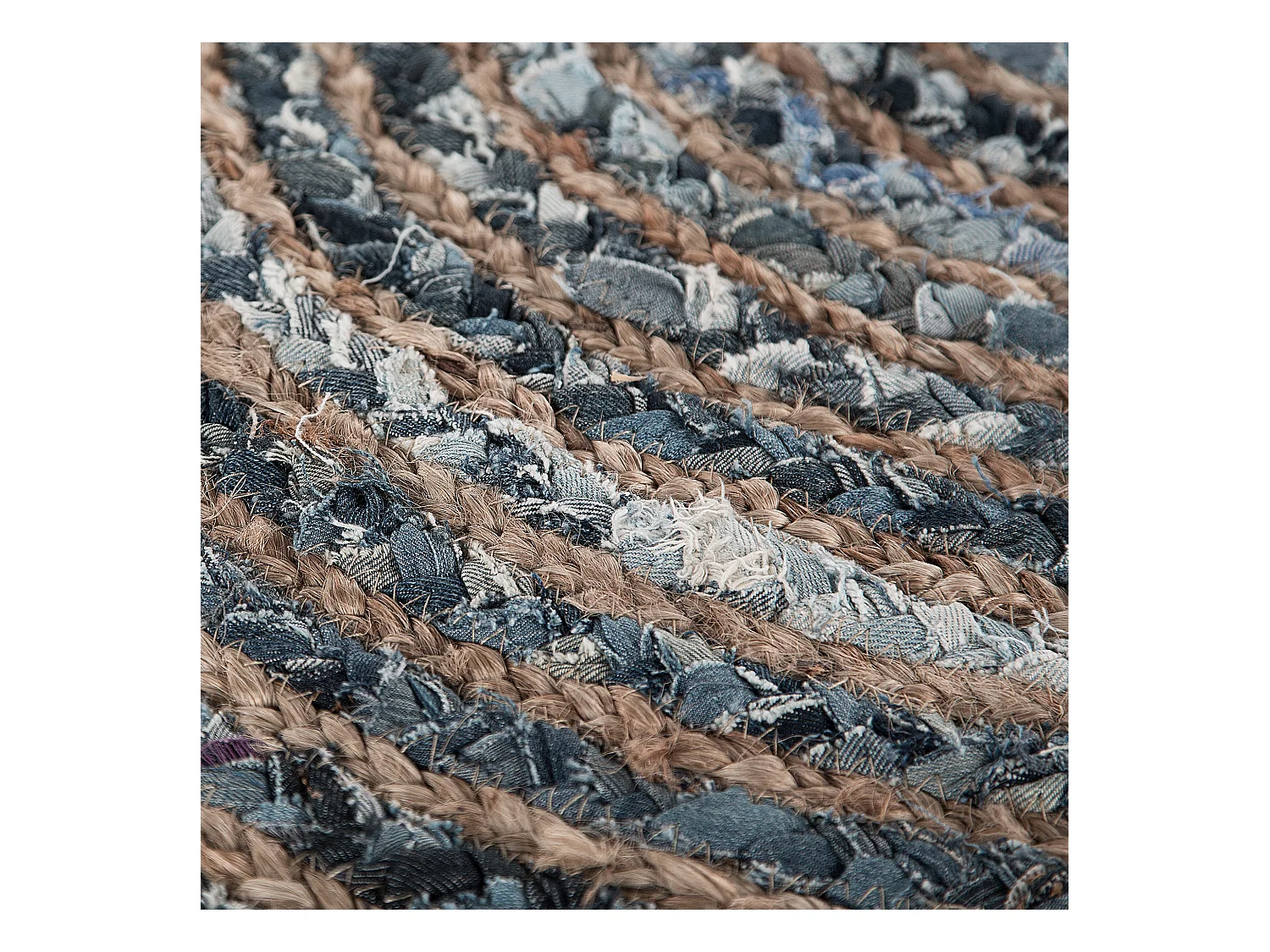 Vloerkleed MASLAK ø 120 cm Jute Grijs