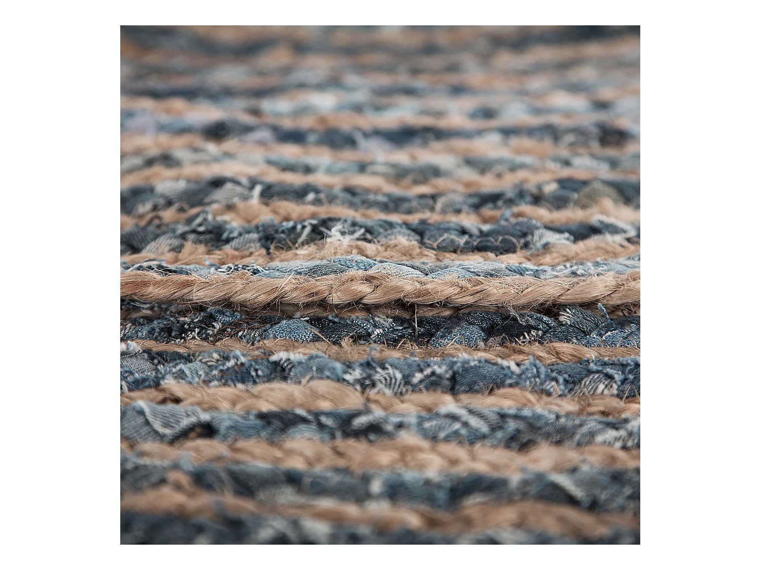 Vloerkleed MASLAK ø 120 cm Jute Grijs