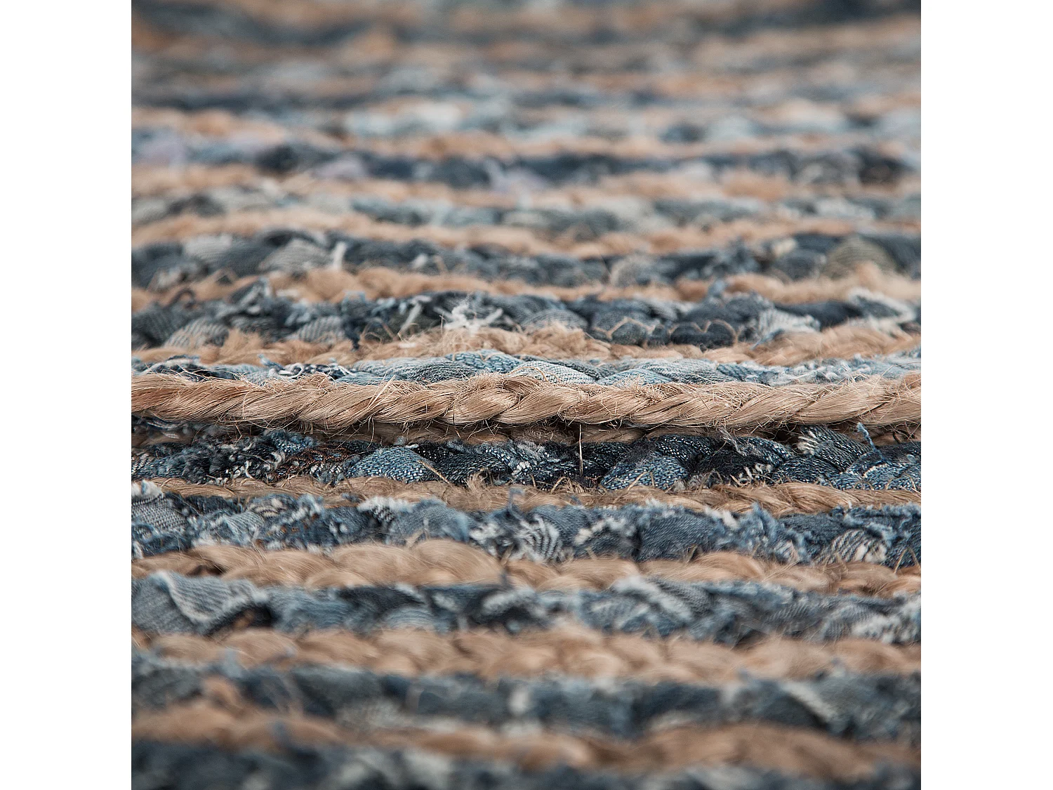 Vloerkleed MASLAK ø 120 cm Jute Grijs