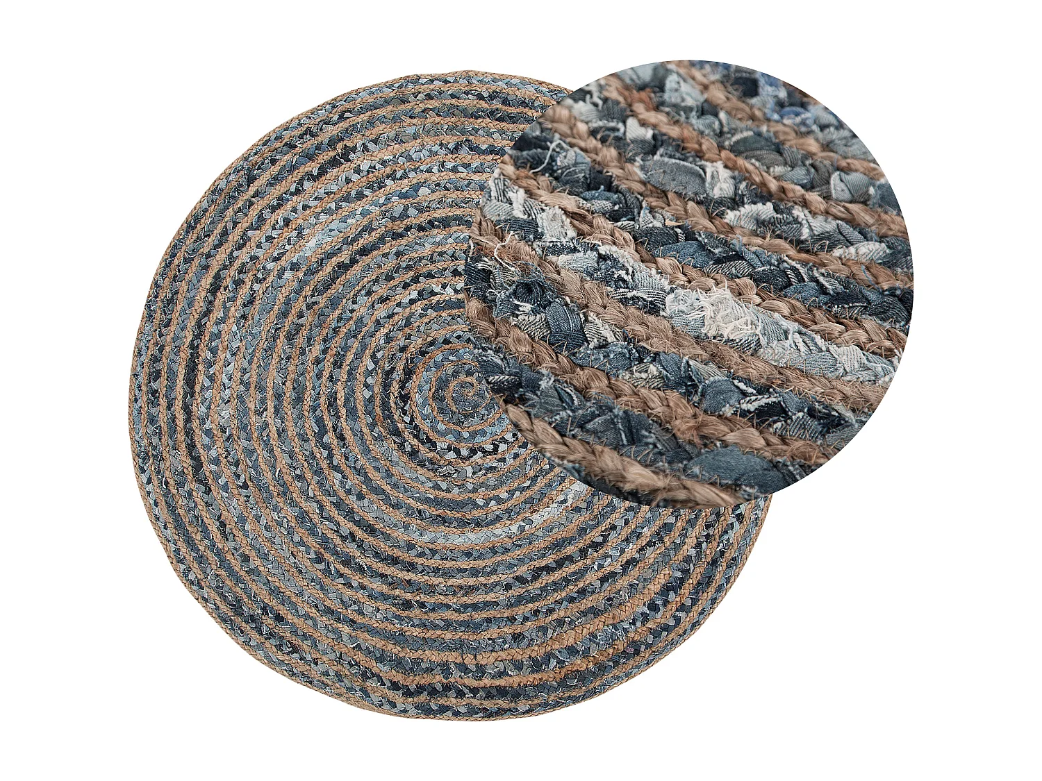 Tapis MASLAK Gris ø 120 cm Jute