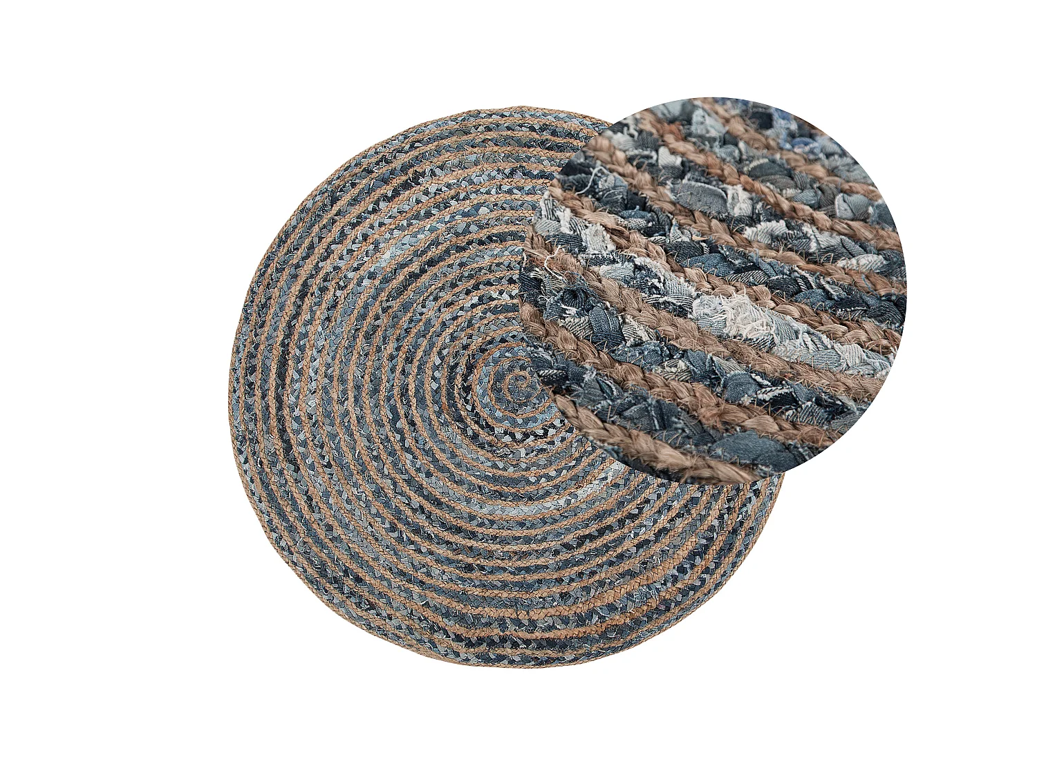 Tapis MASLAK Gris ø 120 cm Jute