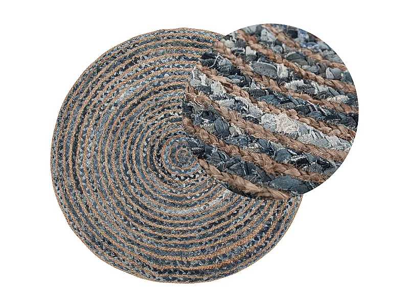 Tapis MASLAK Gris ø 120 cm Jute