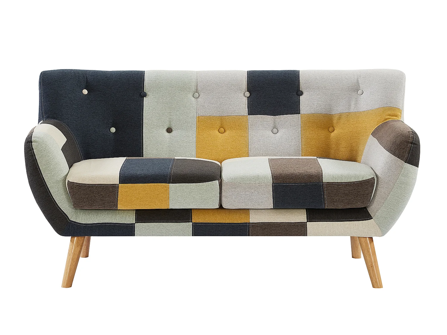 Canapés 3 places et 2 places en tissu patchwork SERTI II