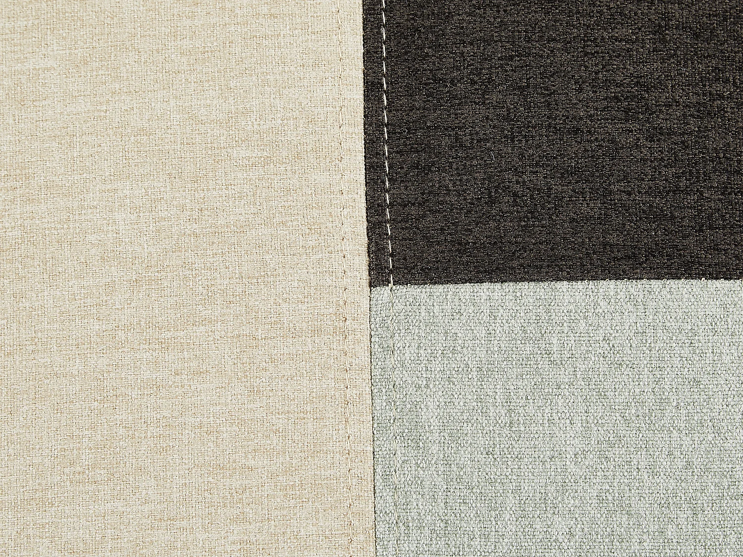 Canapé 3 places et fauteuil en tissu patchwork SERTI II