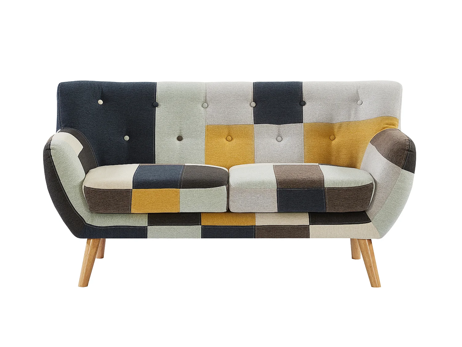 3-personers sofaer, 2-personers sofa og en lænestol i patchwork stof SERTI II