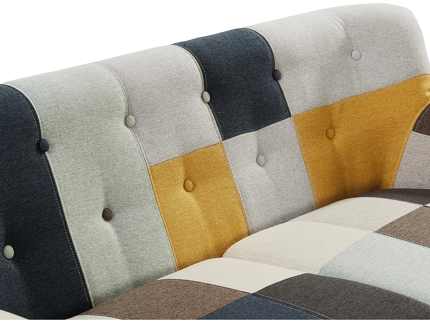 Couchgarnitur 3+2+1 - Patchwork - Mehrfarbig - SERTI II