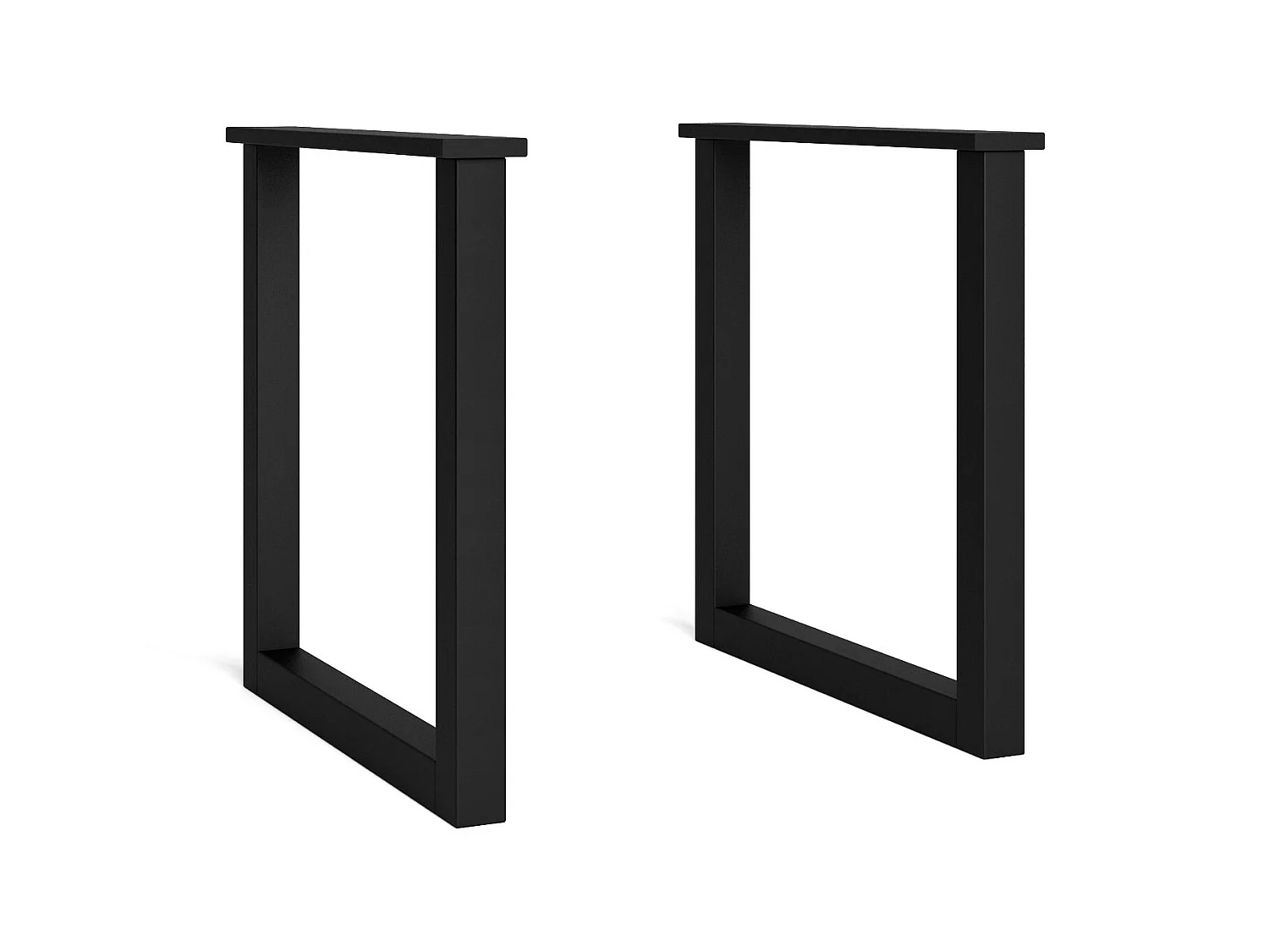 Support - Suclette, Benen in u, 70x10x71cm, Massief hout, Zwart, Noordse stijl