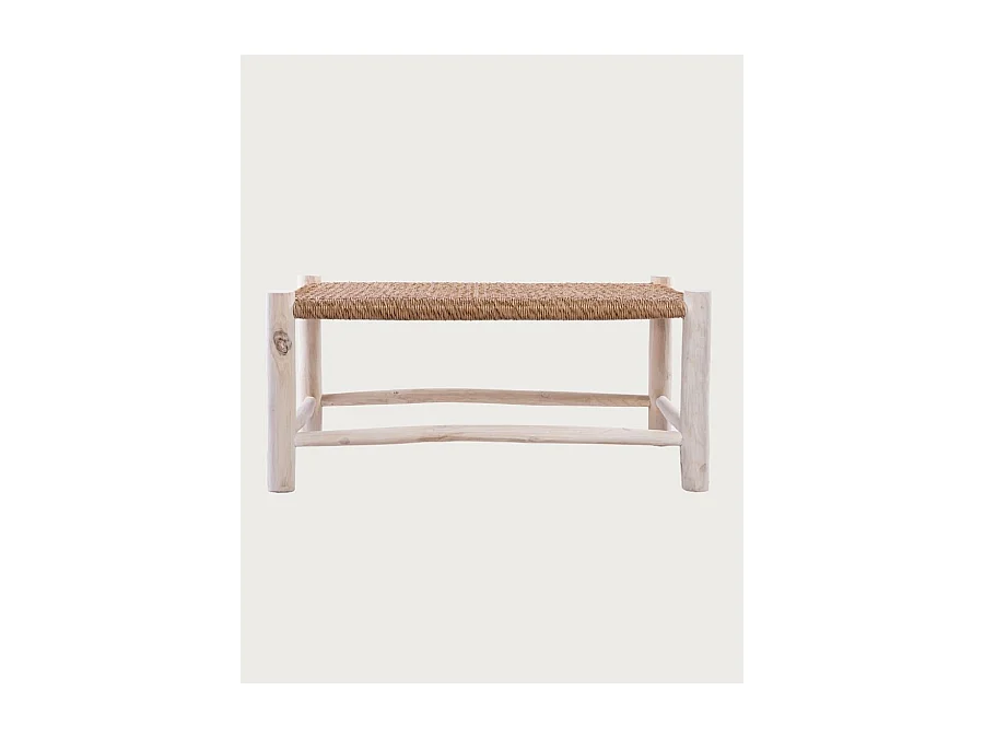 Jaya - Table basse Branche de teck et corde