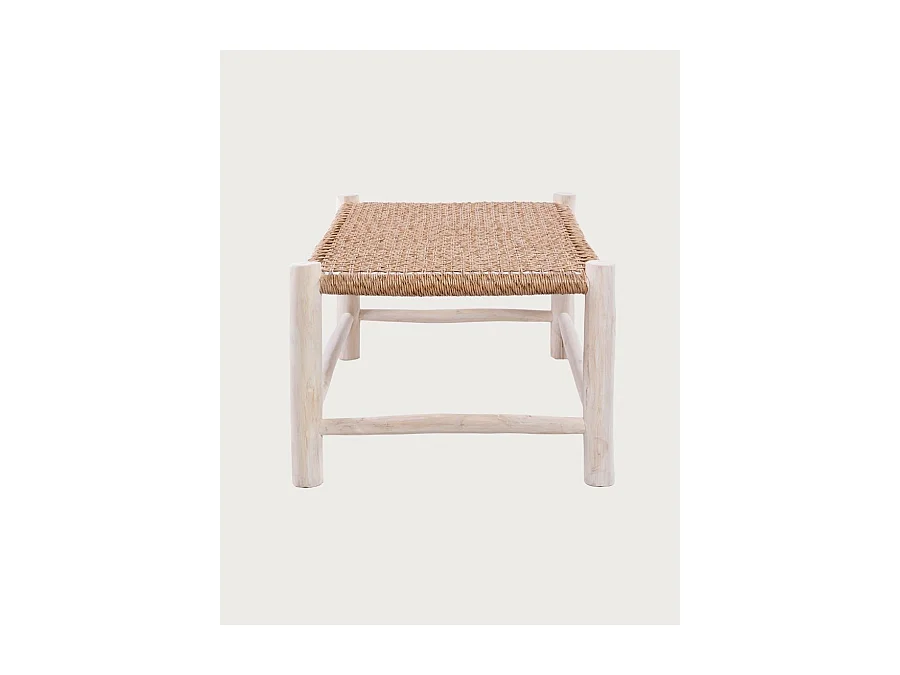 Jaya - Table basse Branche de teck et corde