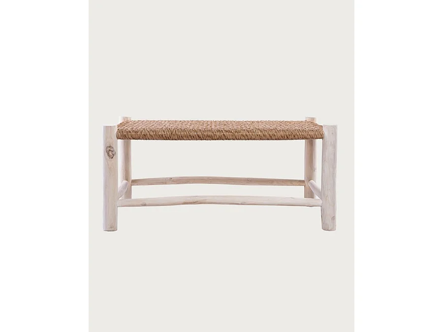 Jaya - Table basse Branche de teck et corde