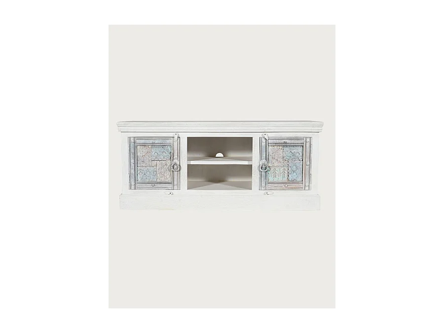 Viva - Meuble TV en bois sculpté 150 cm