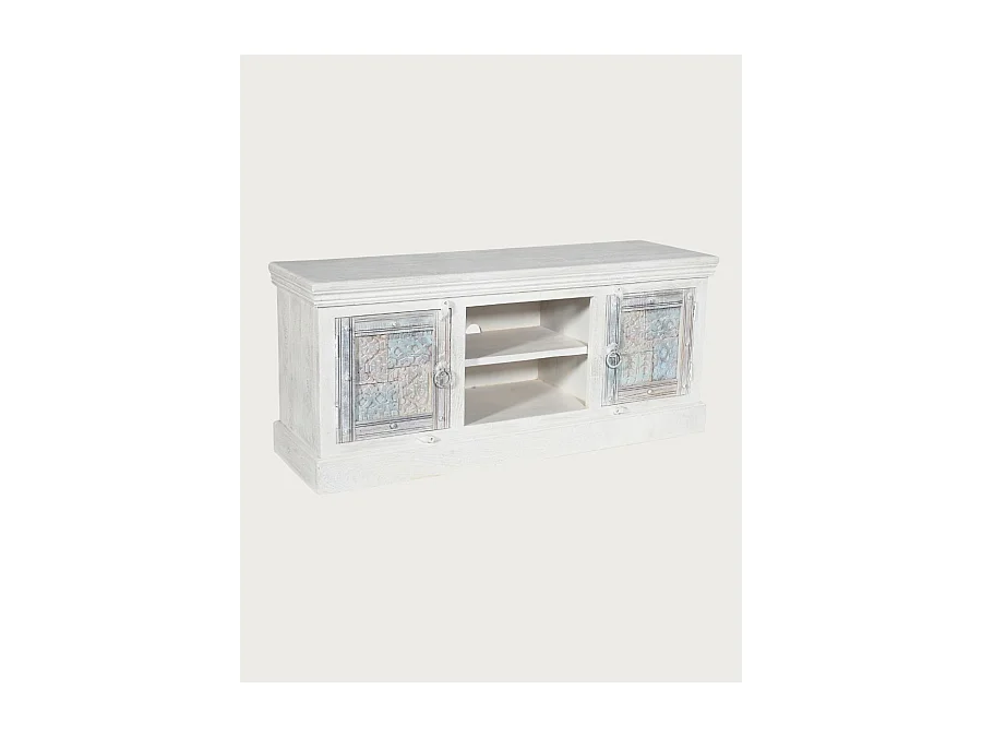 Viva - Meuble TV en bois sculpté 150 cm