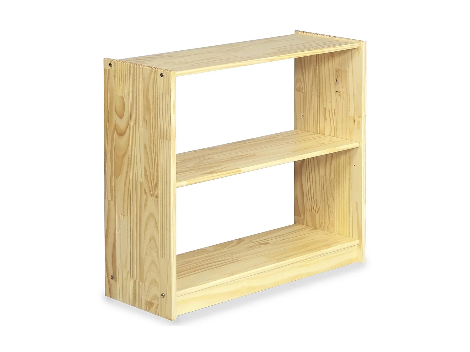 Etagère REGALE rangement sur pied ou étagère murale avec 3 tablettes, en pin massif vernis naturel