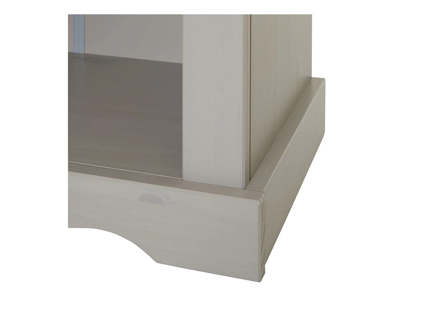 Etagère TEQUILA bibliothèques en bois style mexicain avec 2 tablettes, dim 70 x 116 x 30 cm, en pin massif lasuré gris et brun