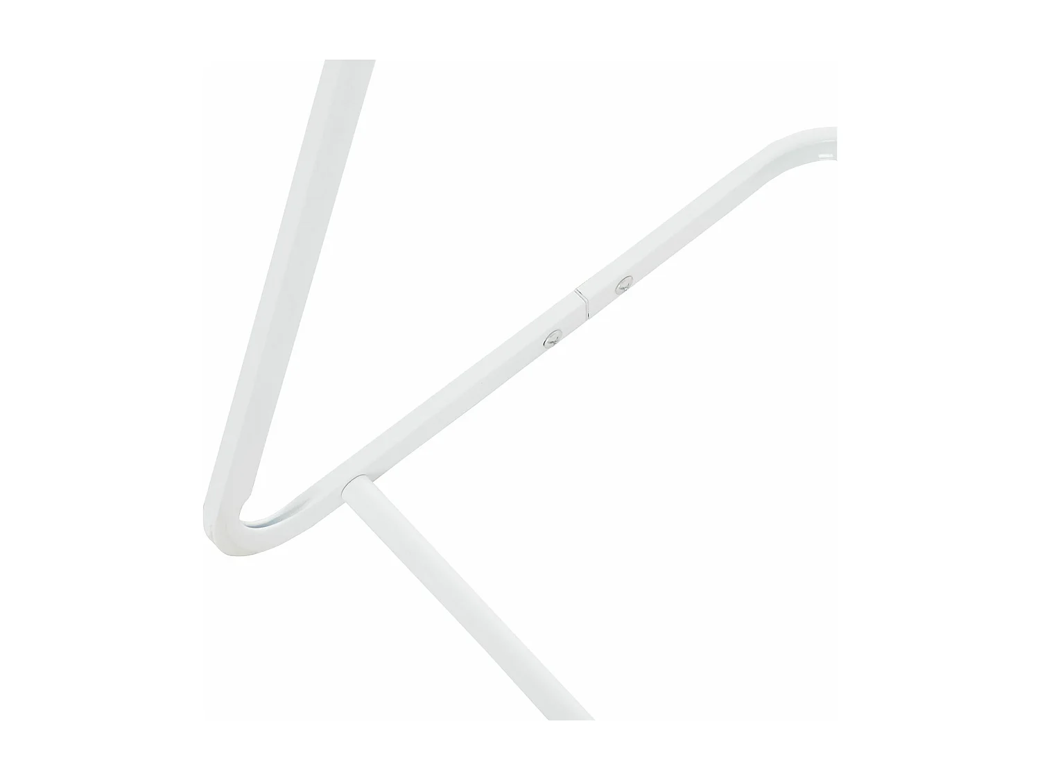 Porte-serviettes sur pied FLAVIA échelle à 3 portants pour linge de salle de bain, structure en métal blanc et imprimé bois