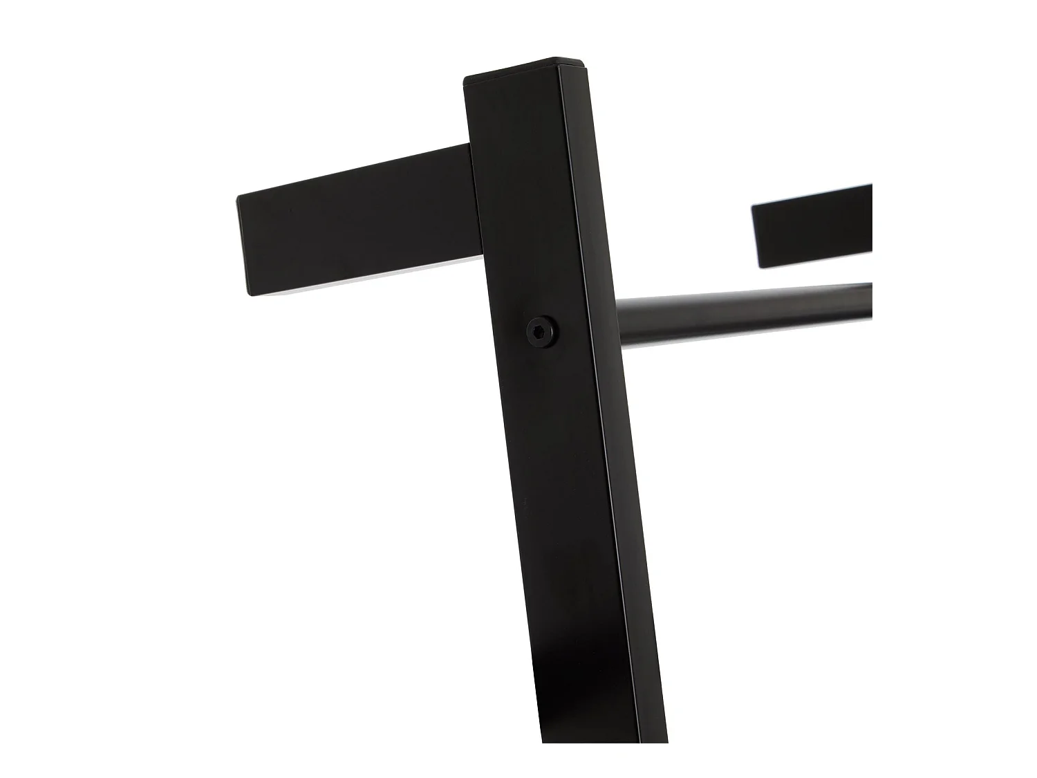 Echelle BERTOLA porte-serviette avec 4 barreaux, en métal laqué noir