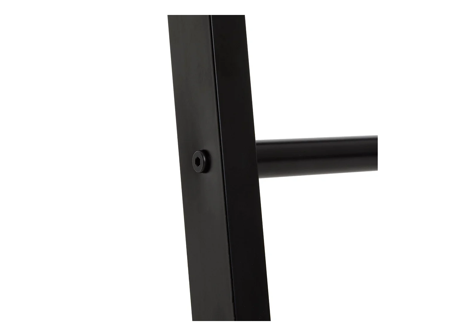 Echelle BERTOLA porte-serviette avec 4 barreaux, en métal laqué noir