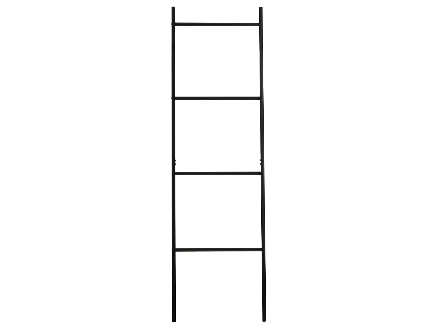 Echelle BERTOLA porte-serviette avec 4 barreaux, en métal laqué noir