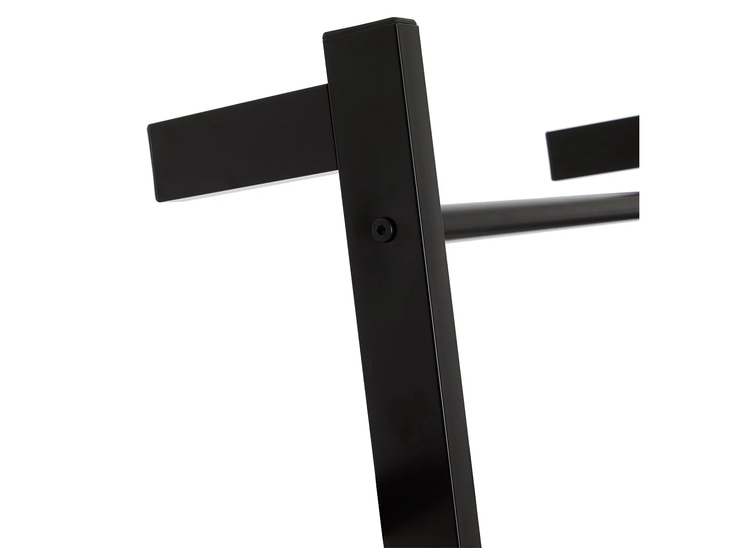 Echelle BERTOLA porte-serviette avec 4 barreaux, en métal laqué noir