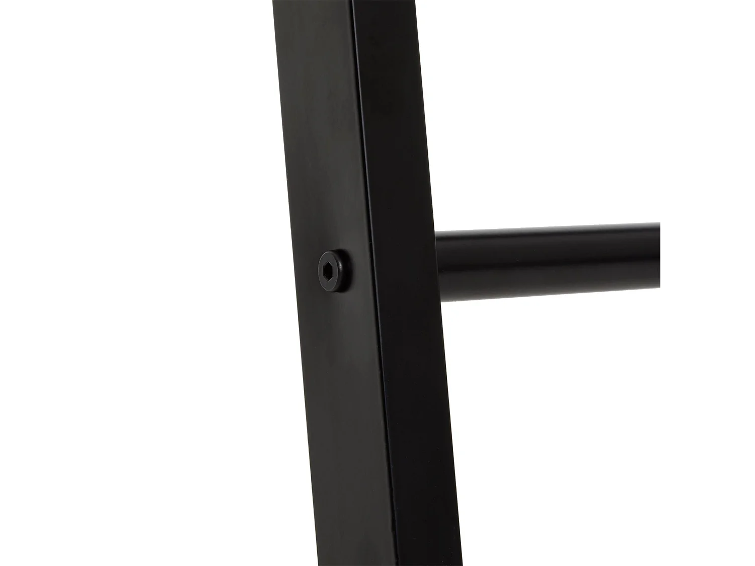 Echelle BERTOLA porte-serviette avec 4 barreaux, en métal laqué noir