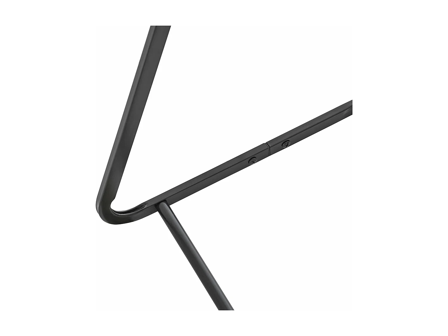 Porte-serviettes sur pied FLAVIA échelle à 3 portants pour linge de salle de bain, structure en métal noir et imprimé bois