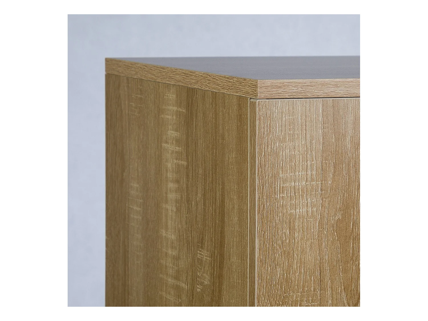 Buffet salle à manger CHICAGO L 91 cm en bois coloris chêne sonoma avec 4 tiroirs et 1 porte, meuble rangement