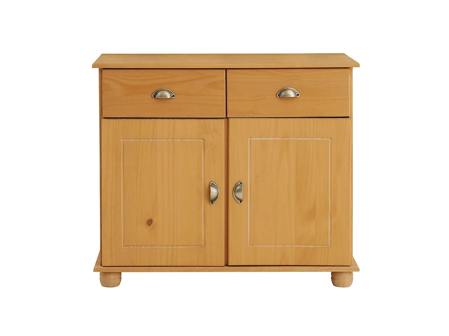 Buffet salle à manger COLMAR en bois L 94 cm coloris teinté laqué avec 2 portes battantes et 2 tiroirs spacieux