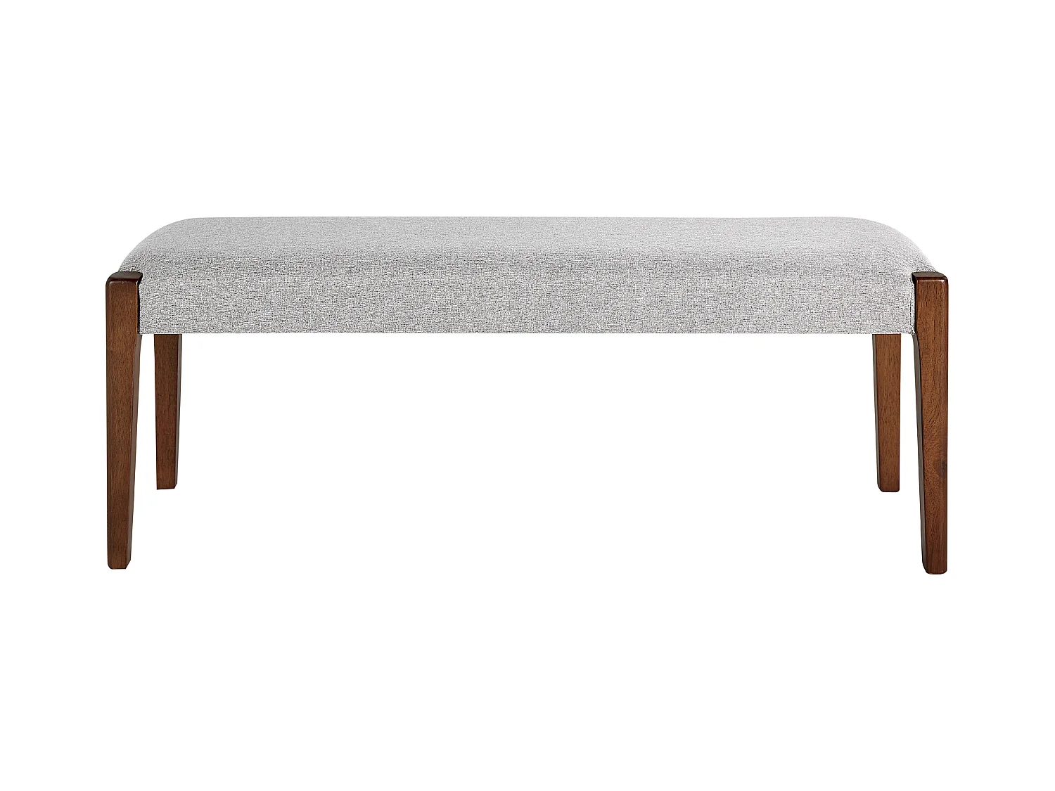 Bankje ELYRIA Stof Donkerbruin/grijs