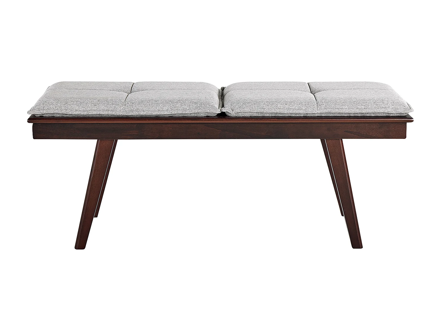 Banc EXTON Tissu Marron foncé/gris