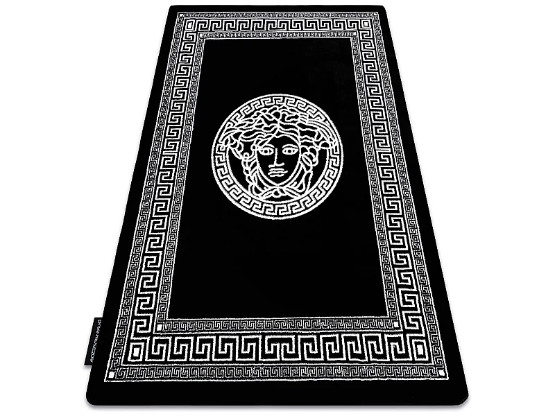 Tapis HAMPTON Medusa méduse grec noir 200x290 cm