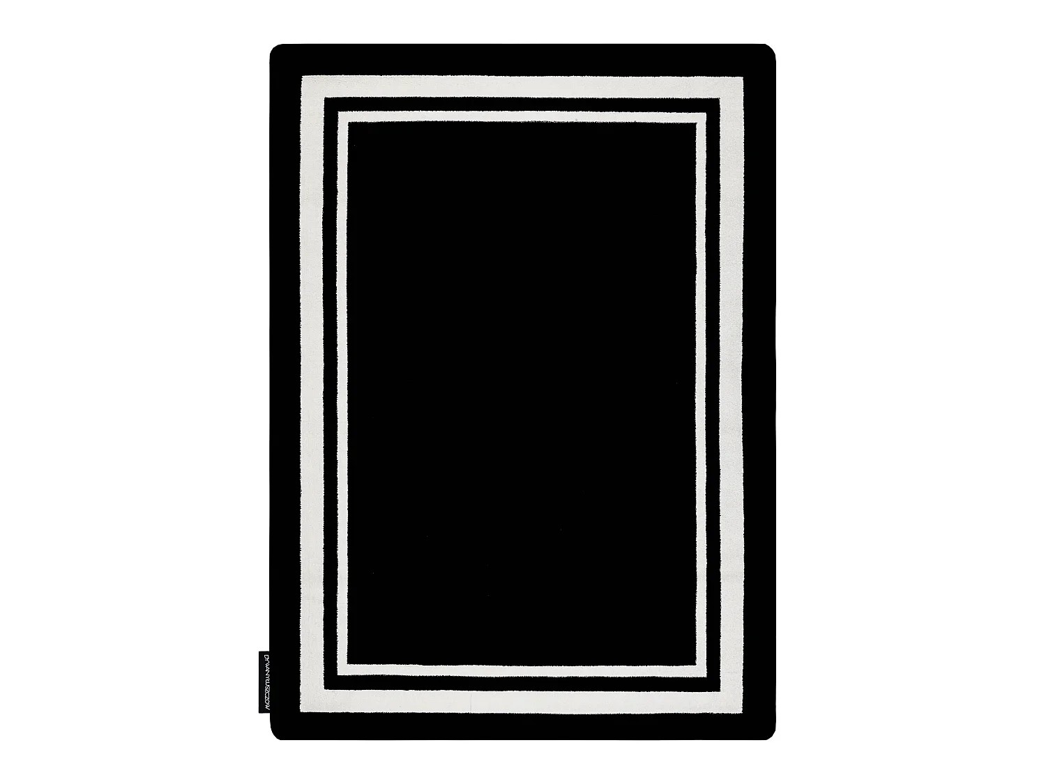 Teppich HAMPTON Border Rahmen schwarz 160x220 cm